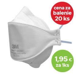 3M 9320+ FFP2 respirátor BULK - balenie 20ks