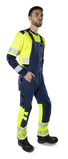 Fristads Green výstražné strečové nohavice na traky 1032 GSTP