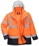 Portwest S471 HI-VIS CONTRAST TRAFFIC Reflexná bunda 4v1