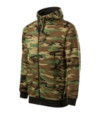 Malfini CAMO ZIPPER C19 Mikina pánska