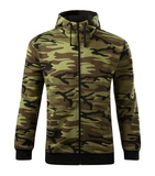 Malfini CAMO ZIPPER C19 Mikina pánska