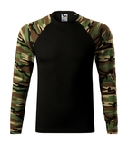 Malfini CAMOUFLAGE LS 166 Tričko unisex