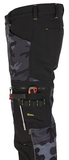 Bennon CAMOS TROUSERS BLACK/GREY Softshellové nohavice