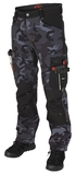 Bennon CAMOS TROUSERS BLACK/GREY Softshellové nohavice