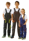 Planam JUNIOR DUNGAREES Montérkové nohavice na traky detské
