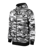 Malfini CAMO ZIPPER C19 Mikina pánska