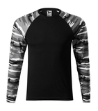 Malfini CAMOUFLAGE LS 166 Tričko unisex