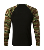 Malfini CAMOUFLAGE LS 166 Tričko unisex