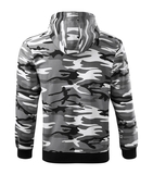 Malfini CAMO ZIPPER C19 Mikina pánska