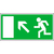 15.0017 Tabuľka úniková cesta schody hore vľavo - hlinik 30x15 cm
