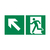 BZ PM986 Značka núdzový východ vľavo, šípka vľavo hore - plast 30x15 cm