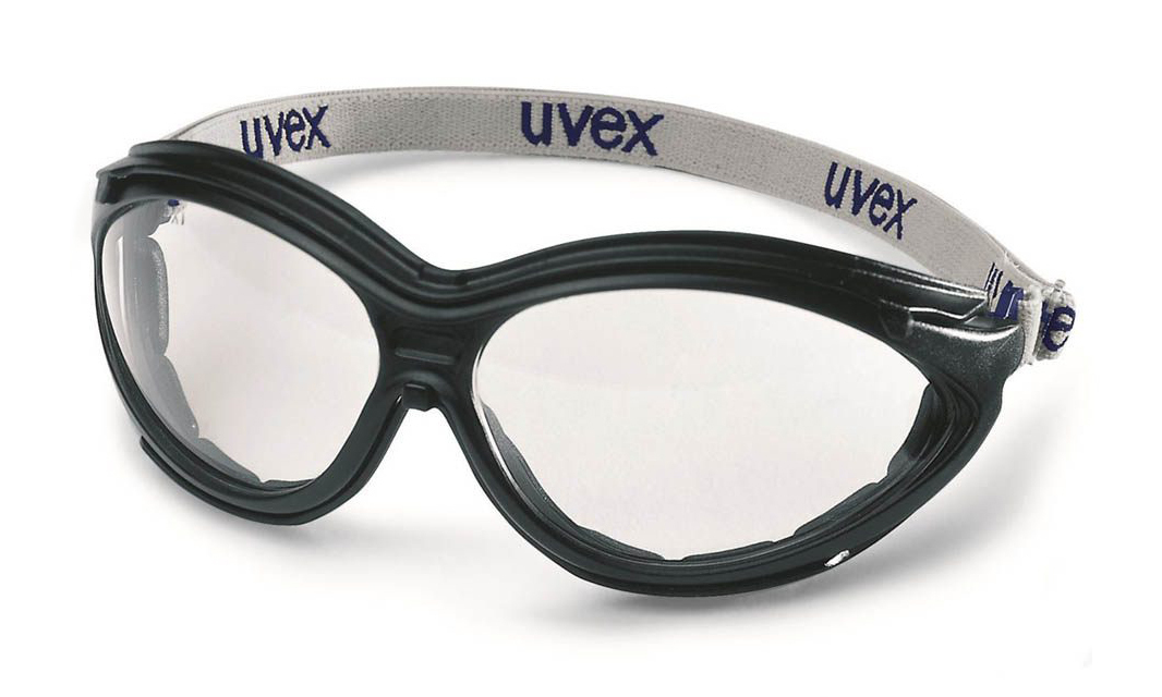 Uvex CYBERGUARD Pracovné okuliare číre Čierna