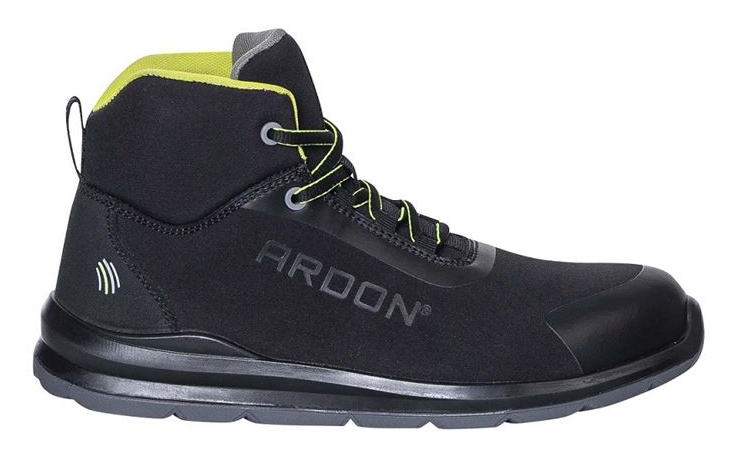 Ardon SOFTEX HIGH S1P Bezpečnostná obuv Čierna-Žltá, 38