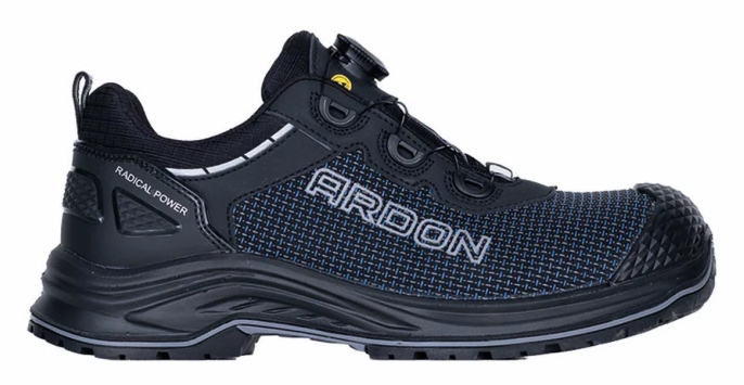 Ardon BRICK BLUE LOW O2 ESD Pracovná obuv Čierna-Modrá, 47