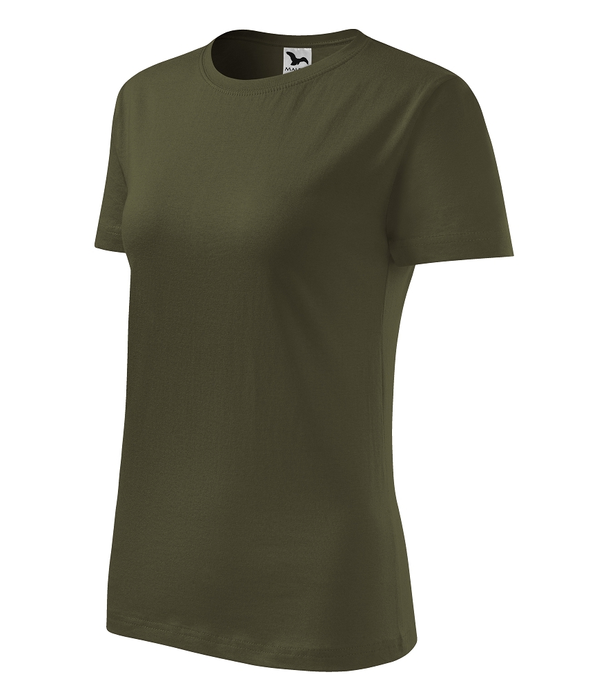 Malfini CLASSIC NEW 133 Tričko dámske M, Khaki
