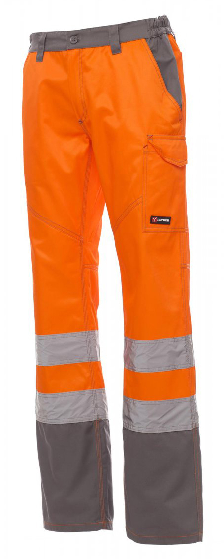 Payper CHARTER Reflexné nohavice pánske S, Fluorescent orange-Steel grey