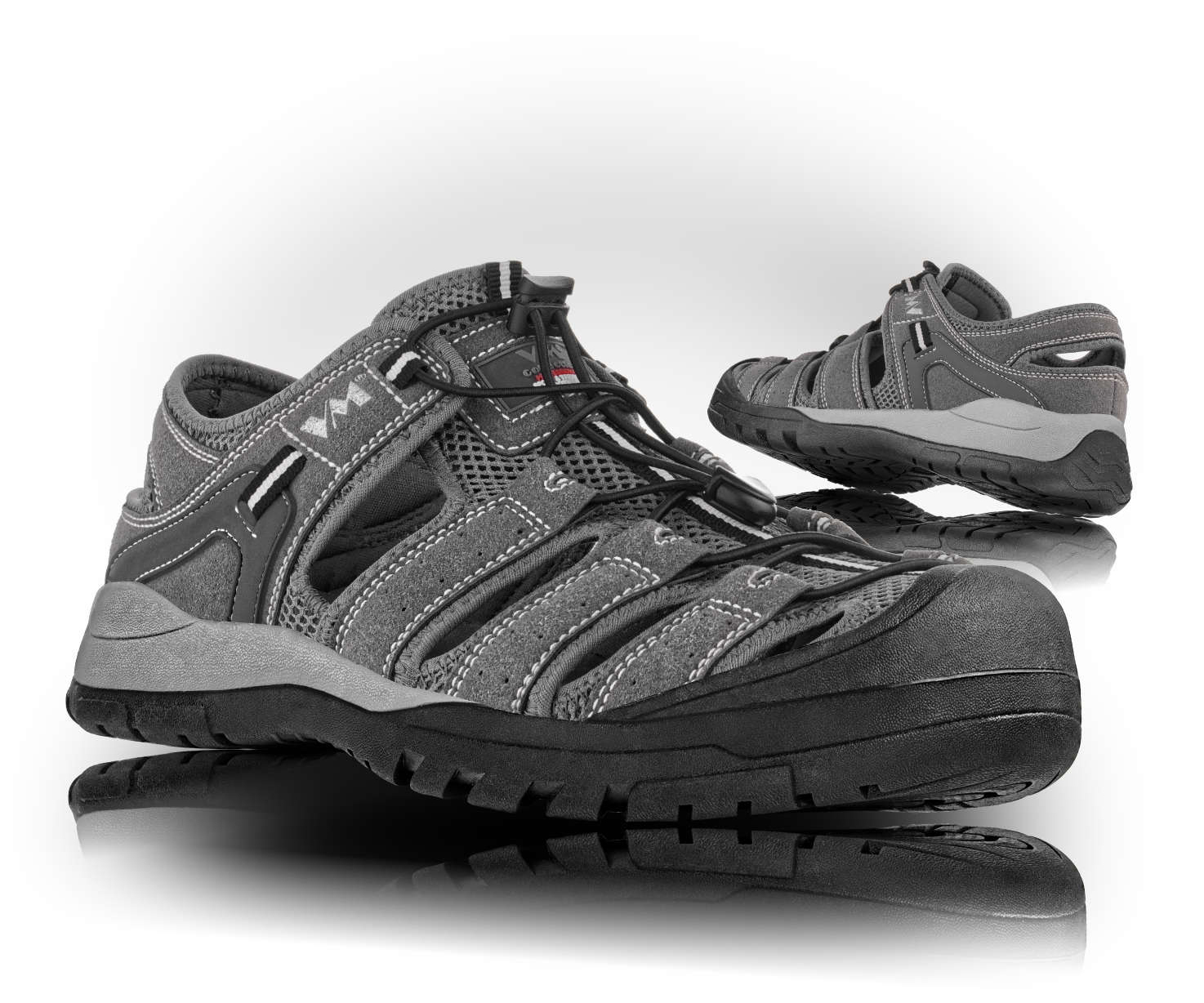 VM Footwear SINGAPORE Outdoorové sandále Sivá, 36