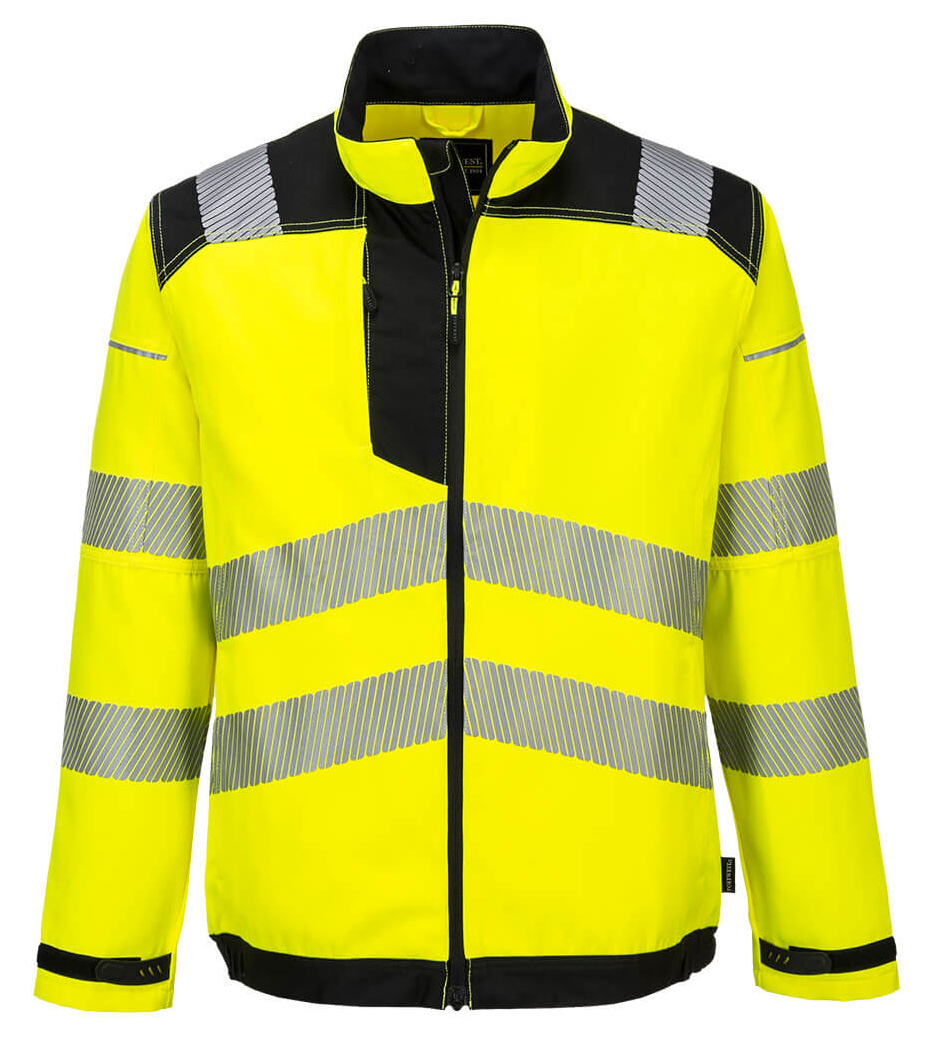Portwest T500 HI-VIS Reflexná bunda PW3 S, Fluorescenčno žltá-Čierna