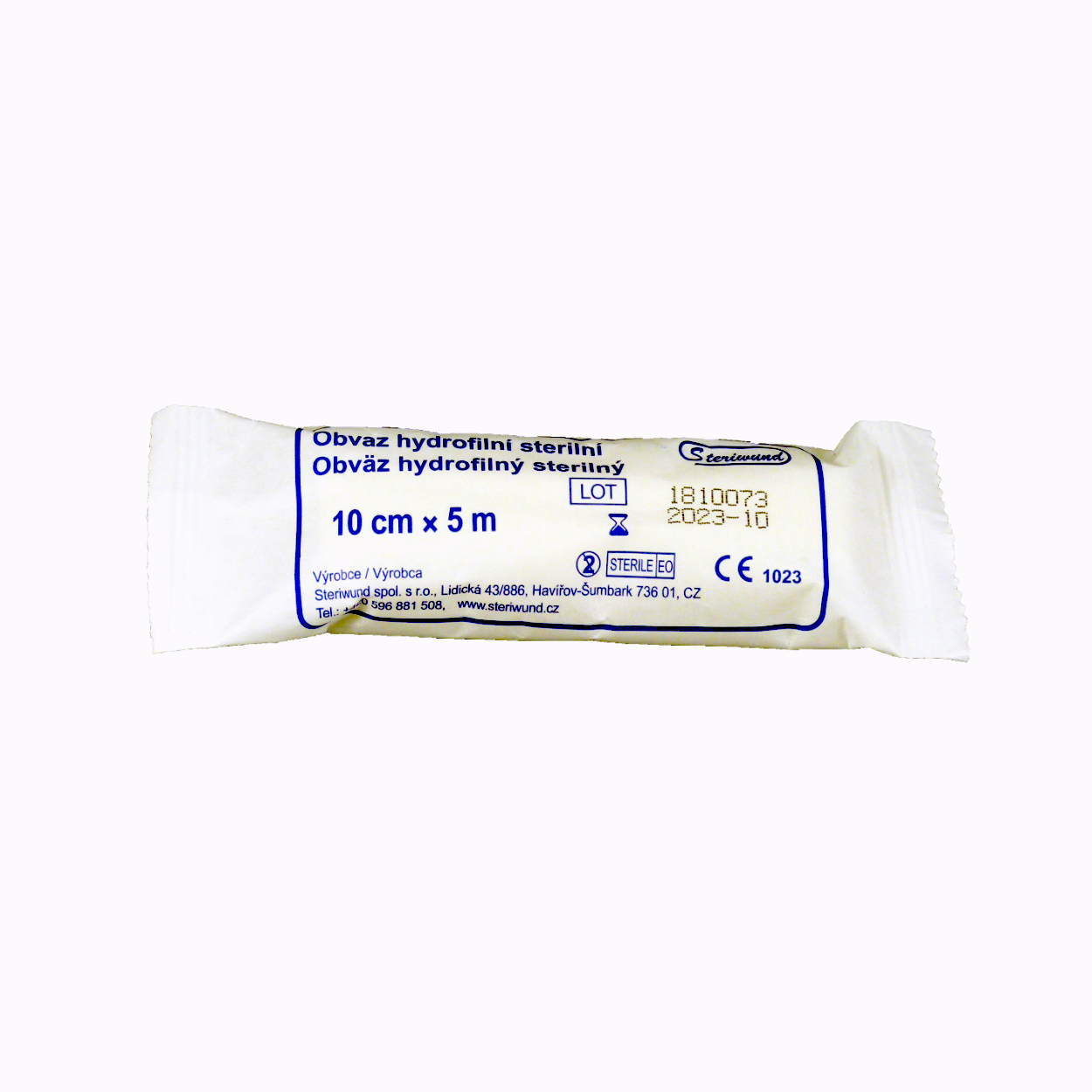 ZM K030 Obväz sterilný 10 cm x 50 m 100 kusov