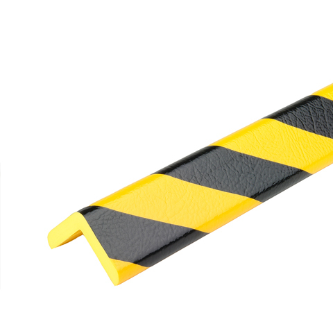 DP 11014 Varovný a ochranný profil 9 - 6,3x6,3x100 cm Čierna-Žltá