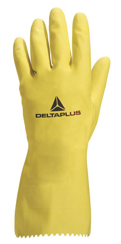Delta Plus PICAFLOR VE240 Pracovné latexové rukavice Žltá, 6/7