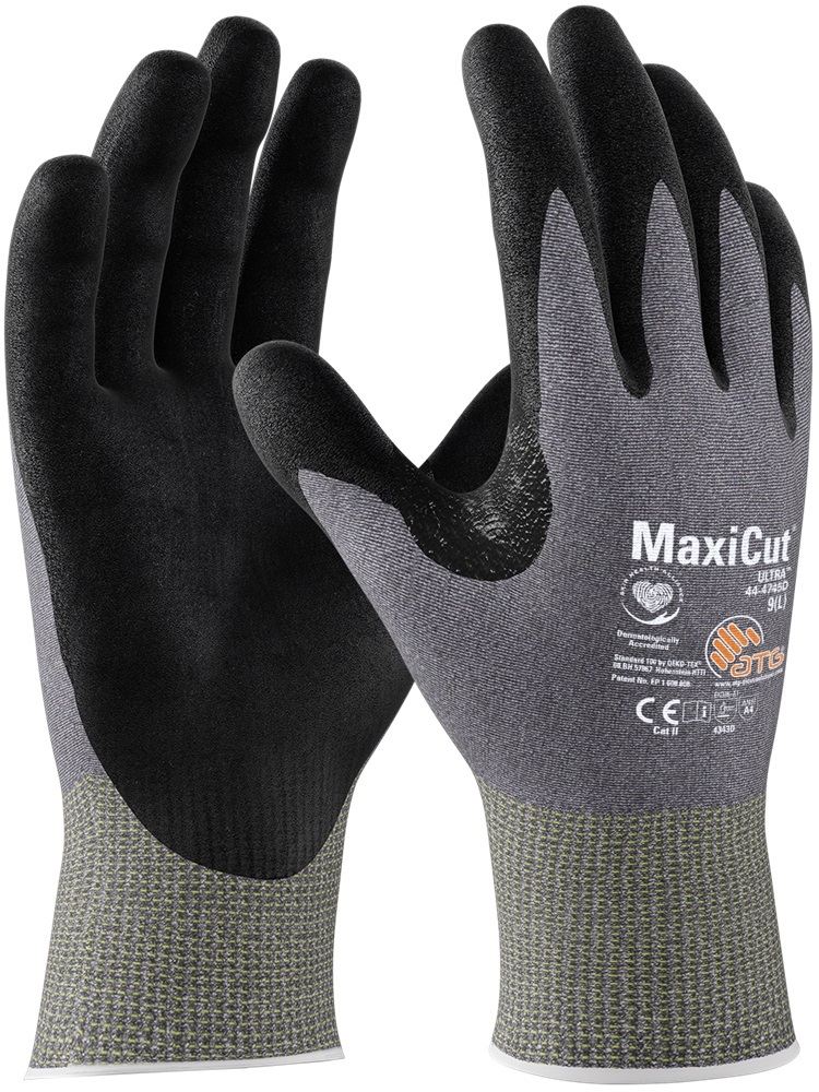 ATG 44-4745 MAXICUT ULTRA Protiporezné rukavice Čierna, 8