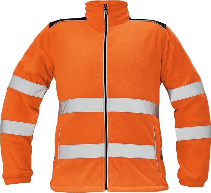 Cerva KNOXFIELD HI-VIS Reflexná fleecová bunda XS, Fluorescenčno oranžová