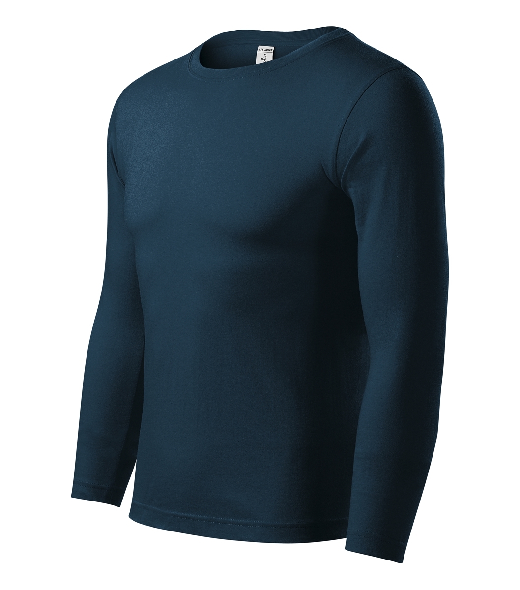 Piccolio PROGRESS LS P75 Tričko unisex XL, Tmavomodrá