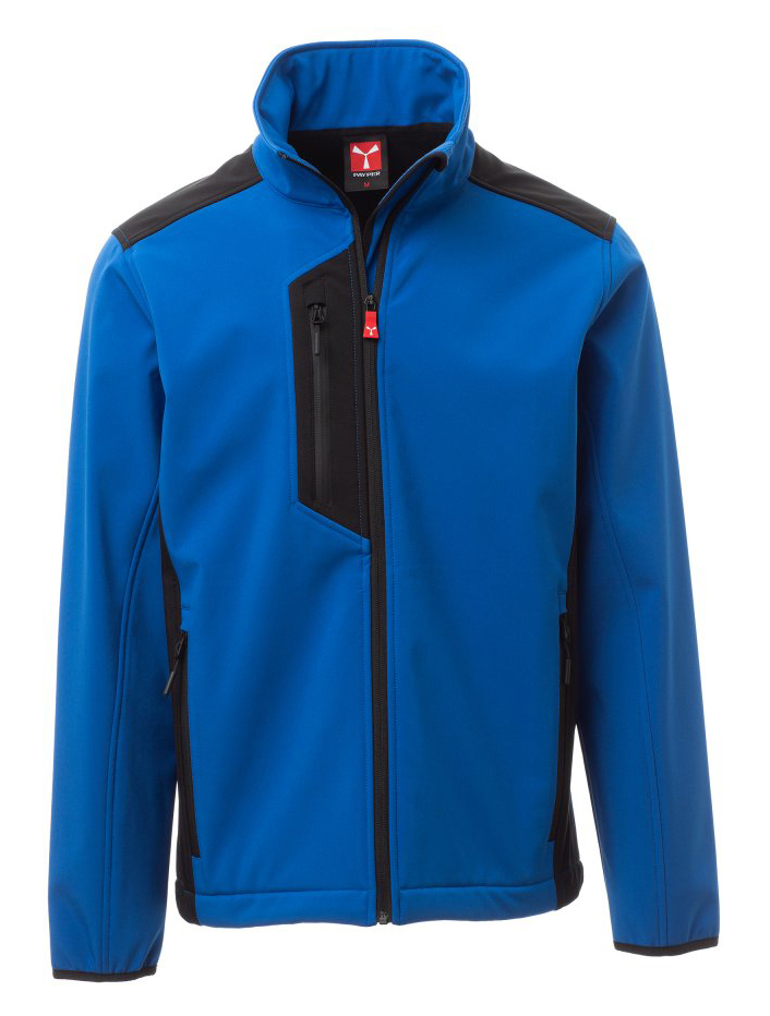 Payper GALWAY Softshellová bunda M, Royal blue-Black