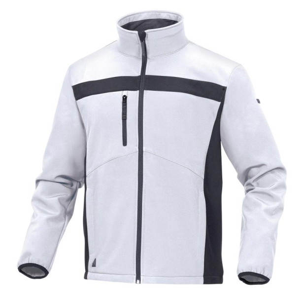 Delta Plus LULEA2 Softshellová bunda 3XL, Biela-Sivá