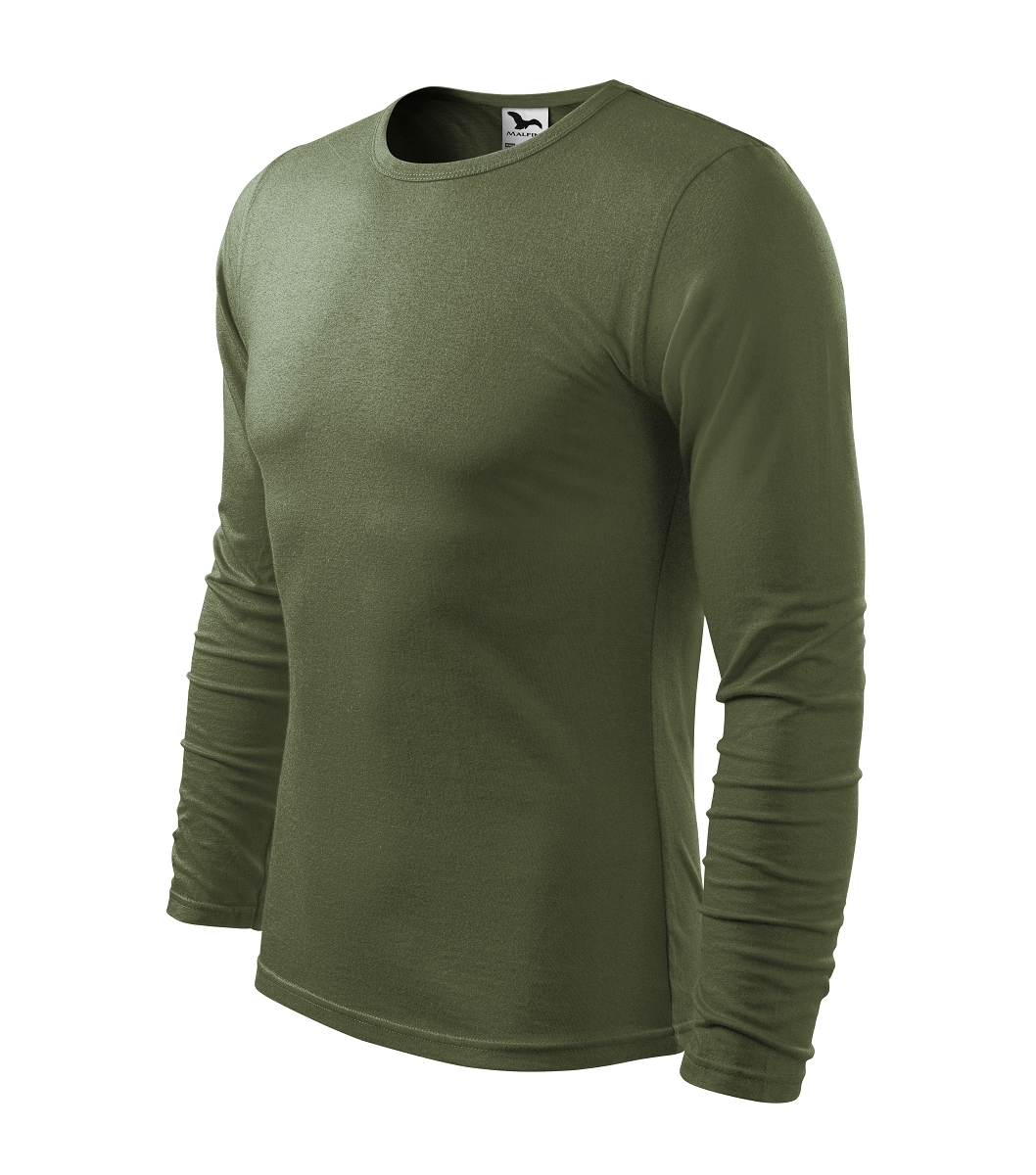 Malfini FIT-T LS 119 Tričko pánske L, Khaki