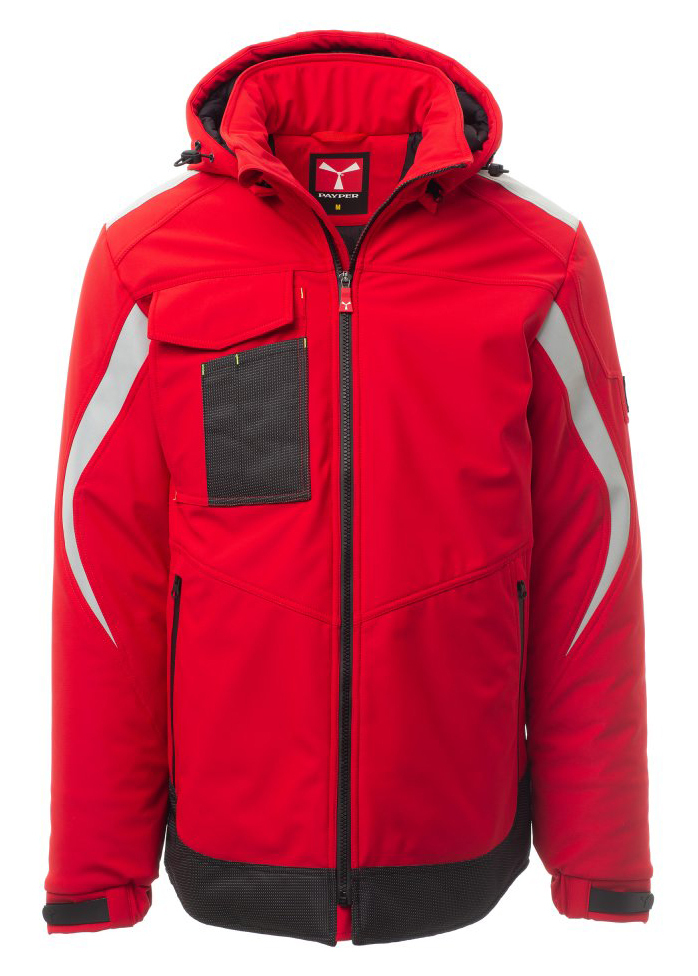 Payper WONDER PAD Softshellová bunda zateplená XXS, Red-Black