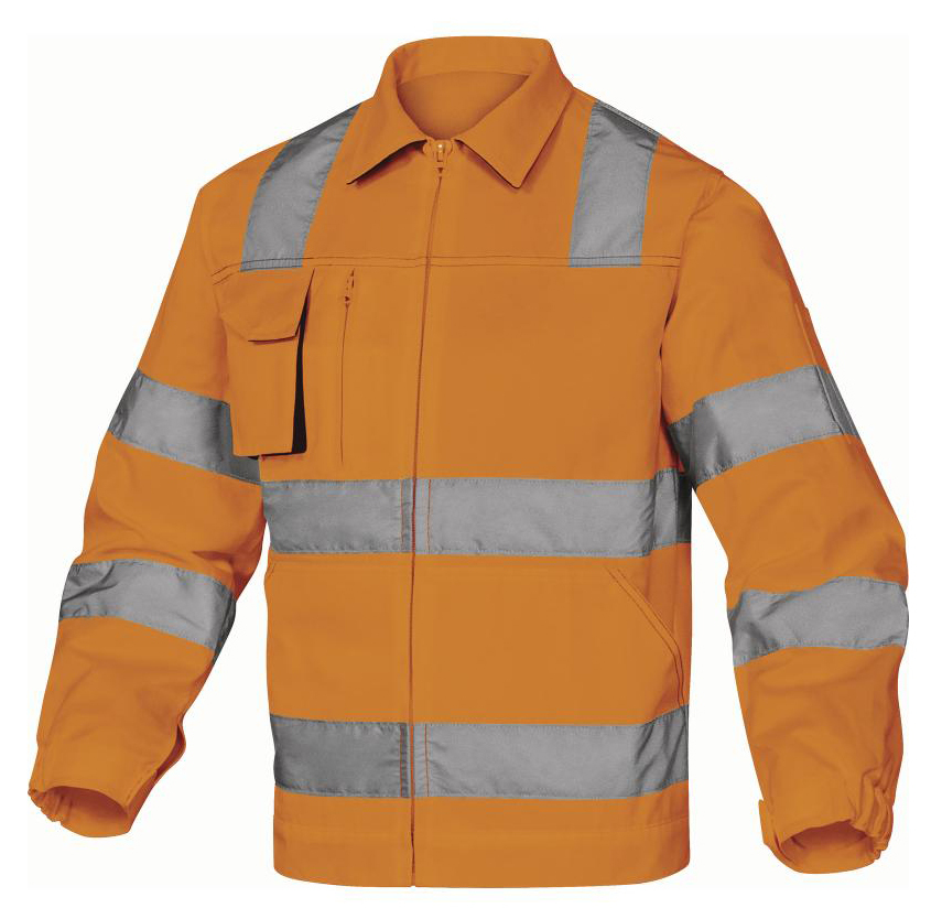 Delta Plus M2VHV Reflexná pracovná blúza 3XL, Fluorescenčno oranžová-Sivá