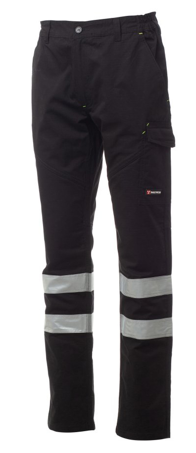 Payper WORKER SUMMER REFLEX Pracovné nohavice XS, Total black