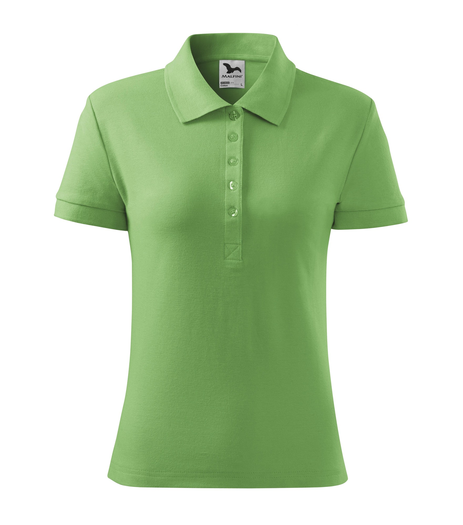 Malfini COTTON 213 Polokošeľa dámska XS, Hrášková zelená