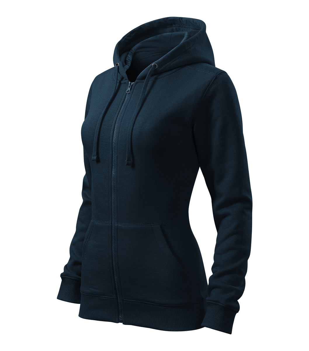 Malfini TRENDY ZIPPER 411 Mikina dámska XS, Tmavo modrá