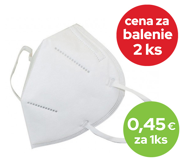 BM-002 FFP2 Biela, 2 kusov