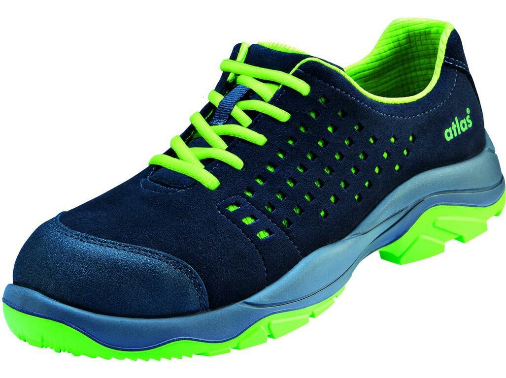 Atlas SL 20 GREEN S1 SRC ESD Bezpečnostná obuv Čierna-Zelená, 36