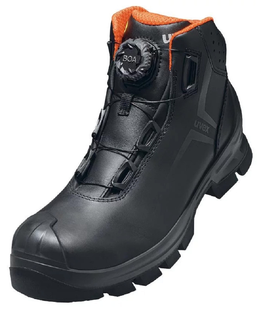 Uvex 6532 MACSOLE BOA S3L FO HI HRO SC SR Bezpečnostná obuv Čierna-Oranžová, 35