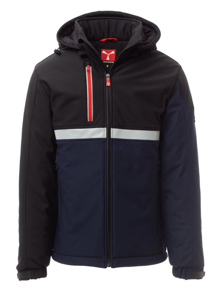 Payper WISE PAD Zateplená softshellová bunda 4XL, Navy blue-Black