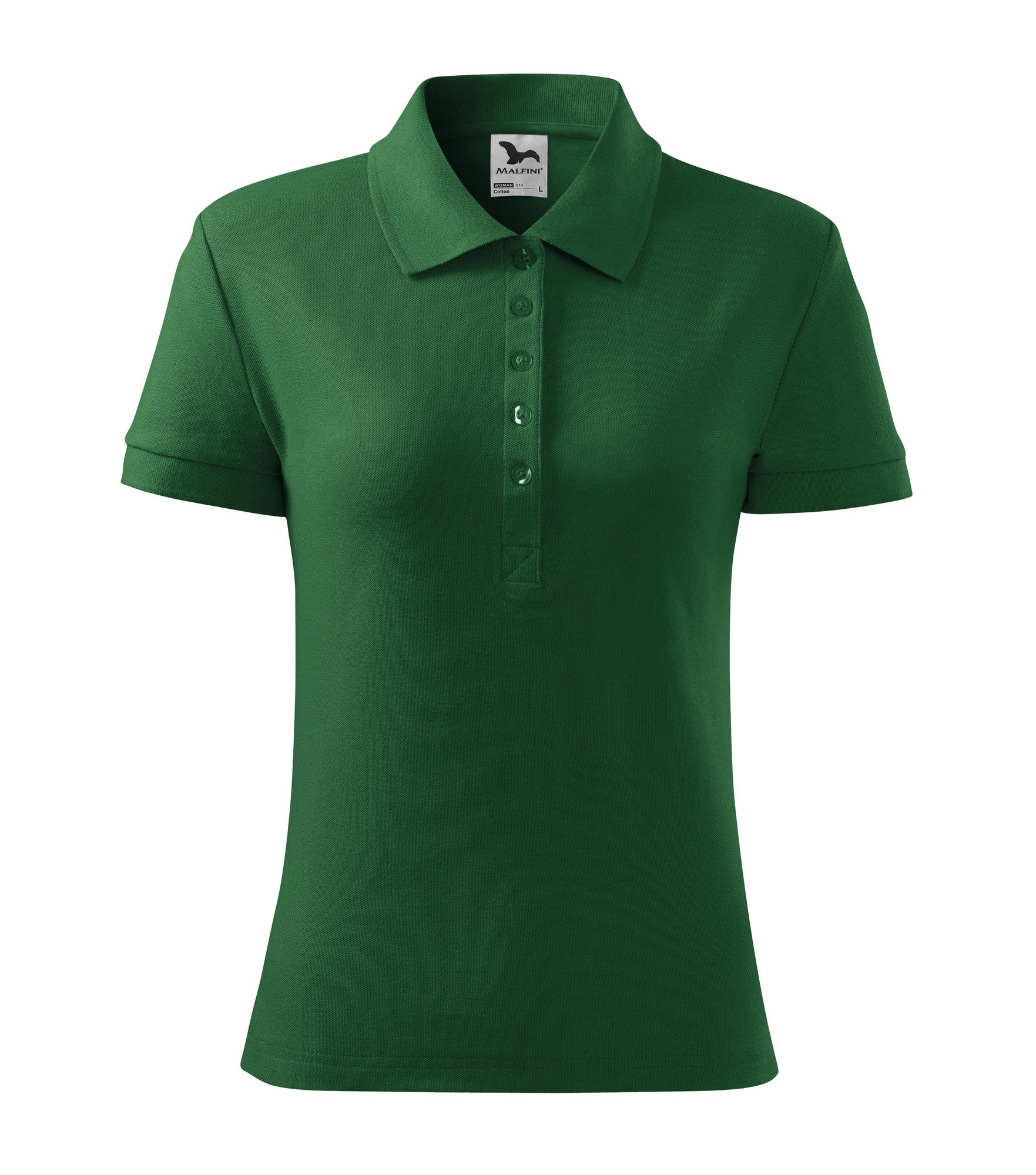 Malfini COTTON 213 Polokošeľa dámska XXL, Fľaškovo zelená