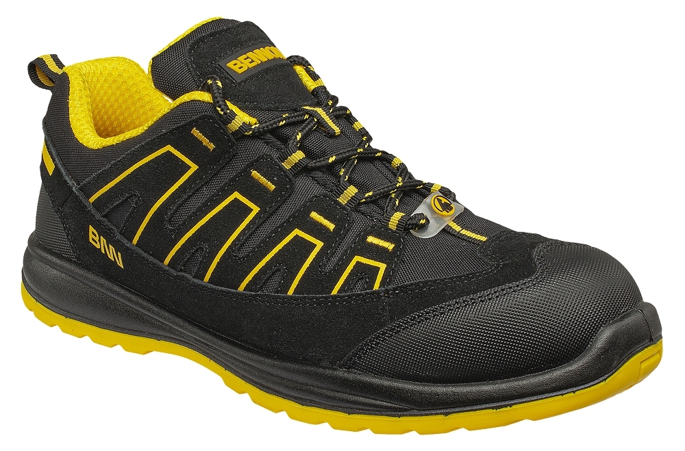 Bennon ALEGRO S1P ESD YELLOW LOW Bezpečnostná obuv Čierna-Žltá, 45