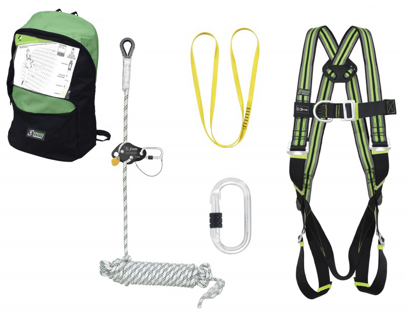 Kratos Safety FA8010500 Súprava pre prácu vo výškach Zelená-Čierna