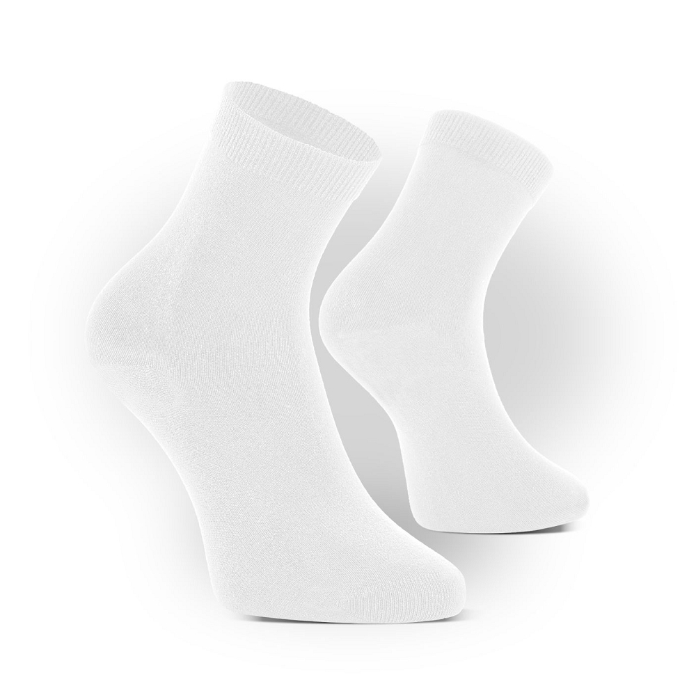 VM Footwear BAMBOO MEDICAL Antibakteriálne ponožky Biela, 3 páry, 35-38