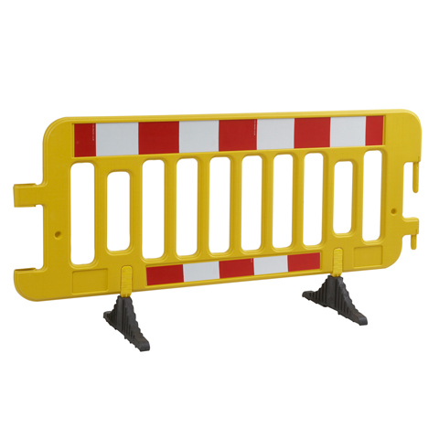 DP 4E22 Mobilné plastové zábradlie Žltá