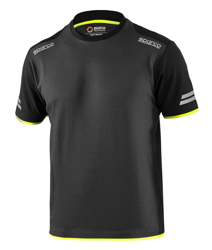 Sparco TUCSON TECH T-SHIRT Tričko XS, Sivá-Žltá