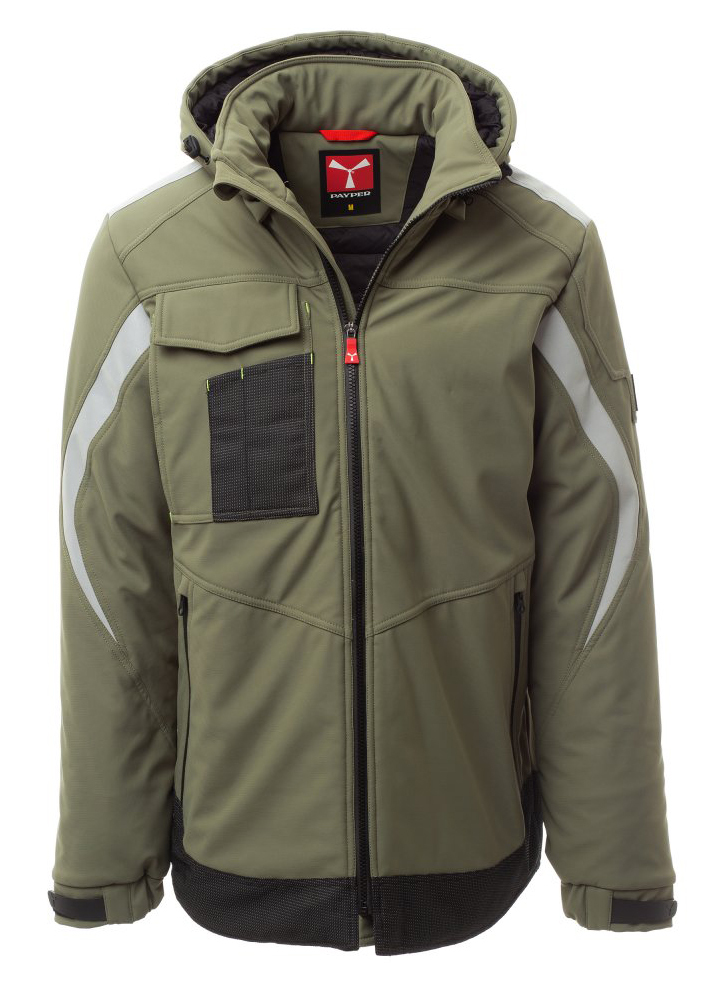 Payper WONDER PAD Softshellová bunda zateplená XXS, Military green-Black