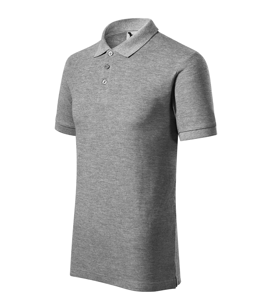 Malfini COTTON HEAVY 215 Polokošeľa pánska 3XL, Tmavosivý melír