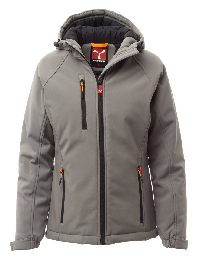 Payper GALE PAD LADY Softshellová bunda zateplená XS, Smoke-Black