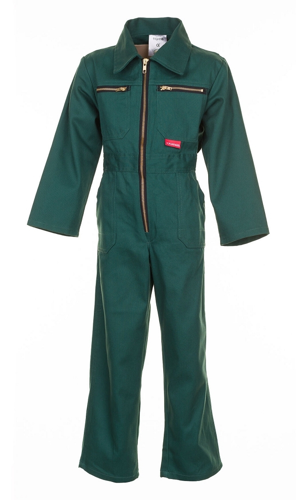 Planam KIDS OVERALL Montérková kombinéza detská Zelená, 98/104